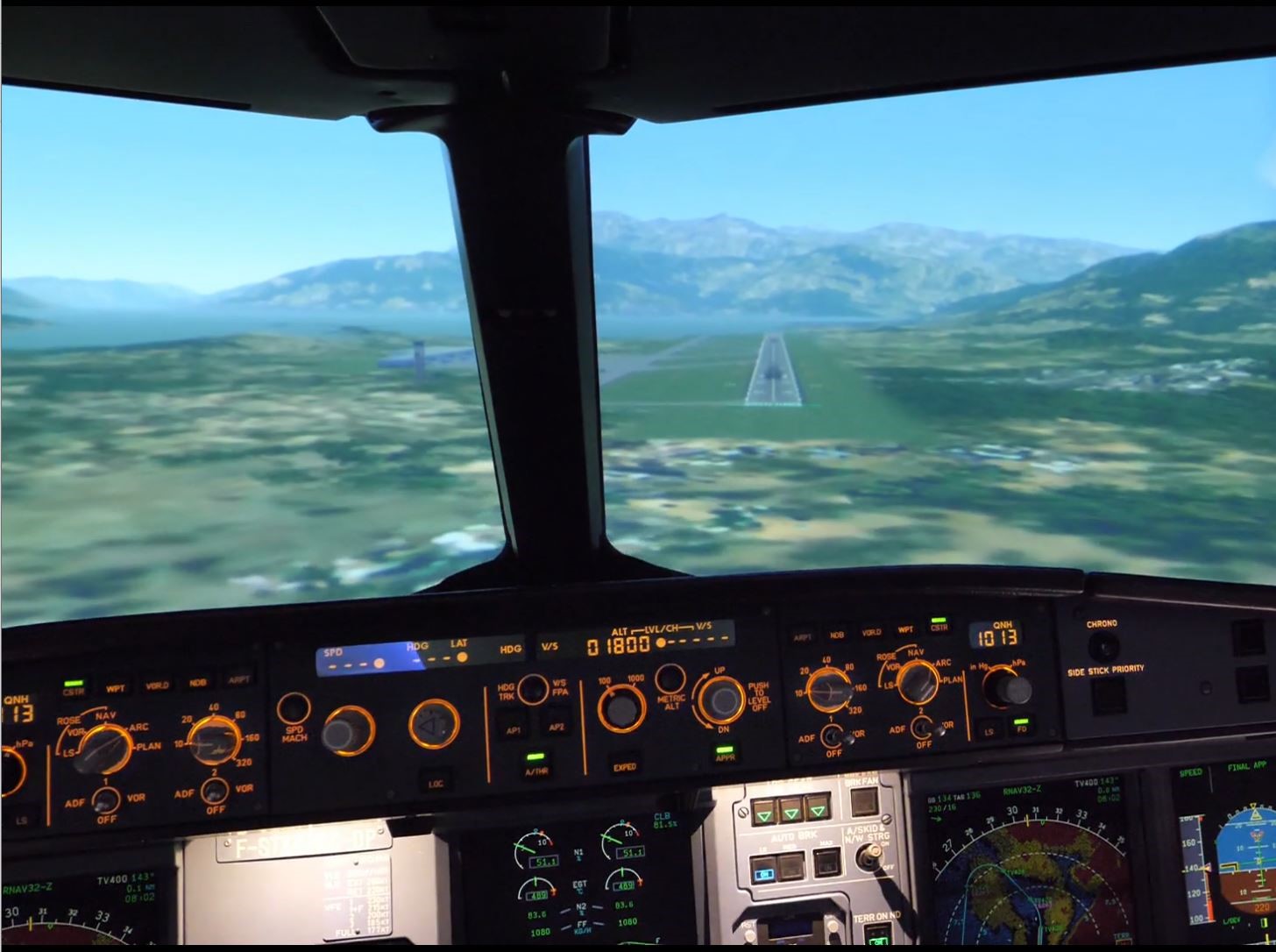 RNP AR RWY32 Approach in TIVAT
